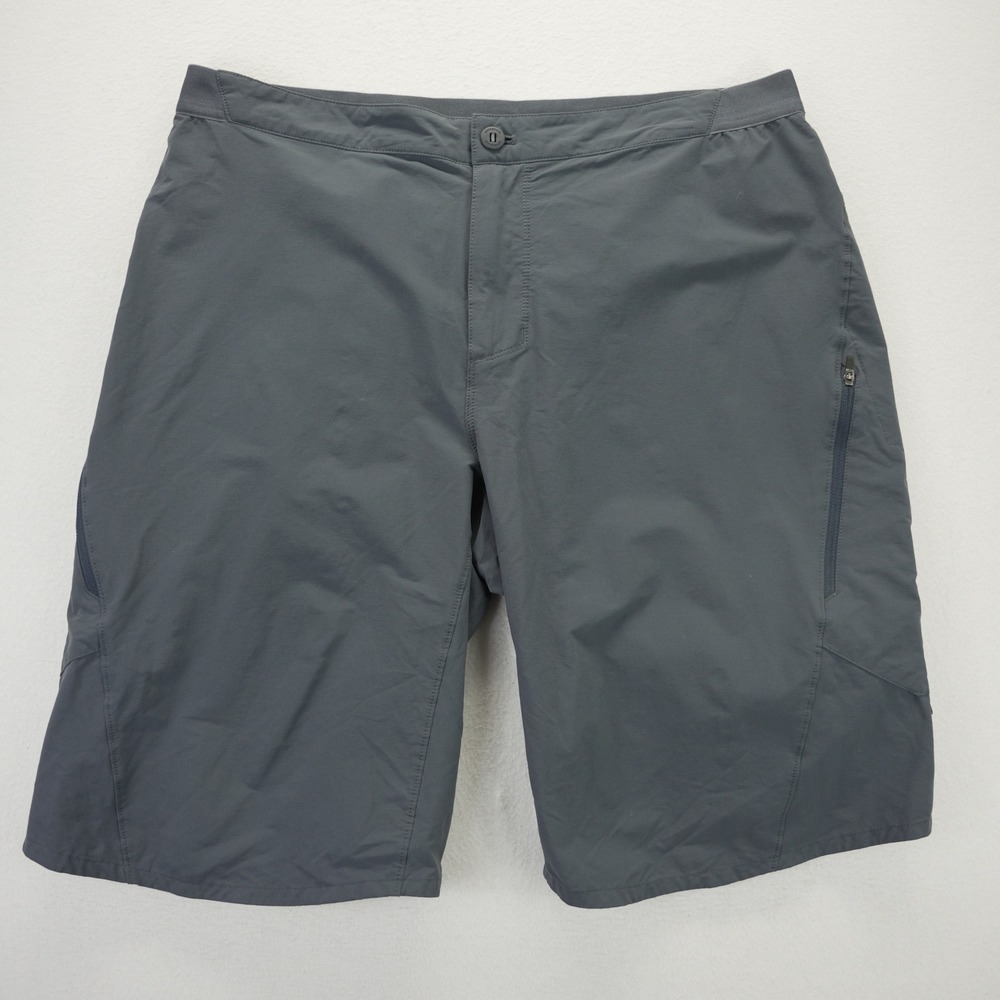 Patagonia Mens Landfarer Shorts 38 Forge Grey Hiking Outdoor Stretch Nylon Gray